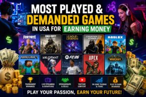 most played games in usa for earning money