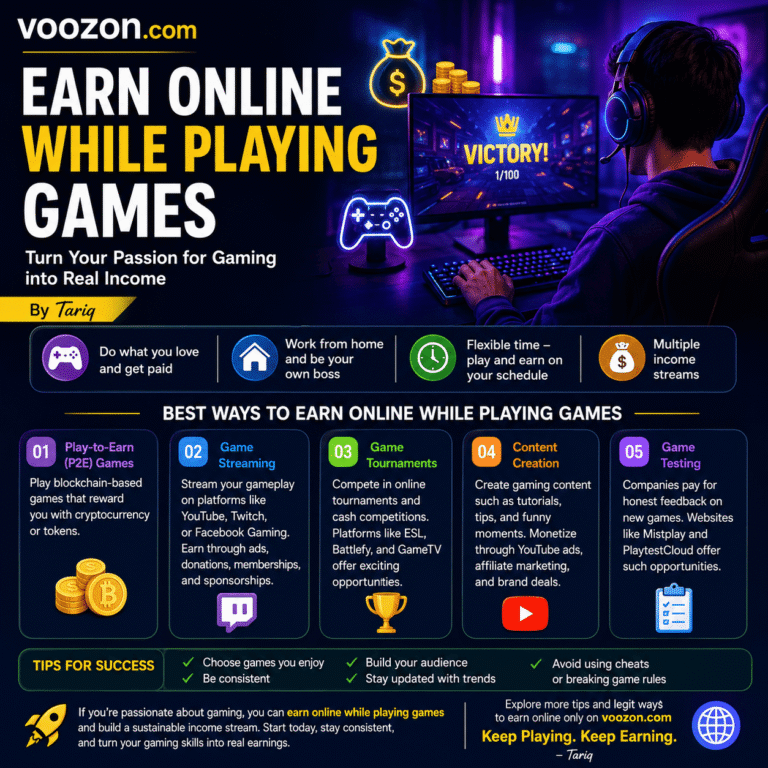 Earn Online While Playing Games