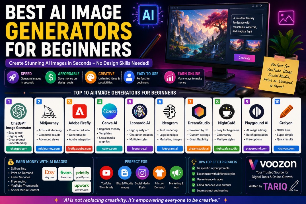Best AI Image Generators for Beginners