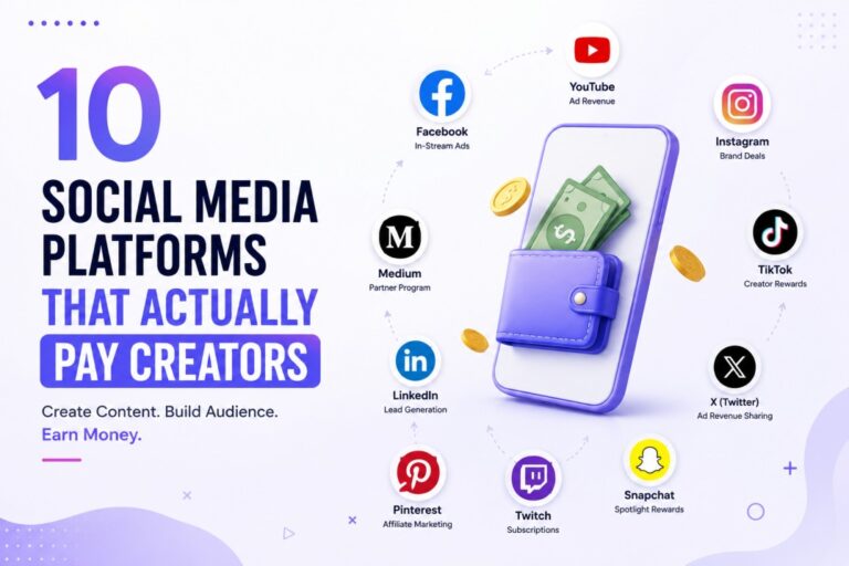 10 Social Media Platforms That Actually Pay Creators