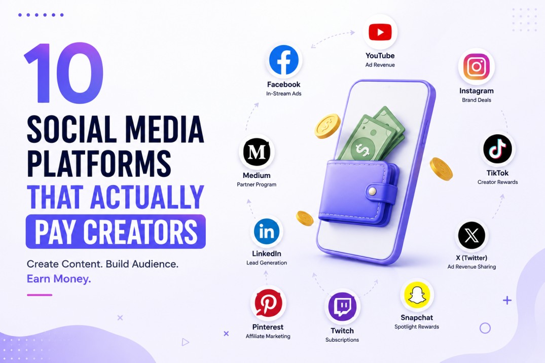 10 Social Media Platforms That Actually Pay Creators