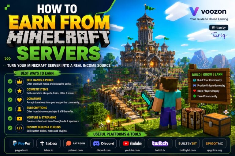 How to Earn from Minecraft Servers