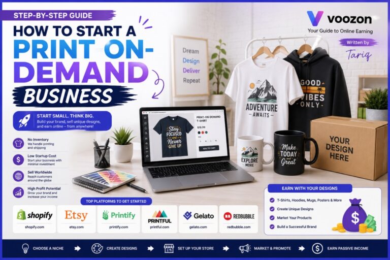 How to Start a Print-on-Demand Business