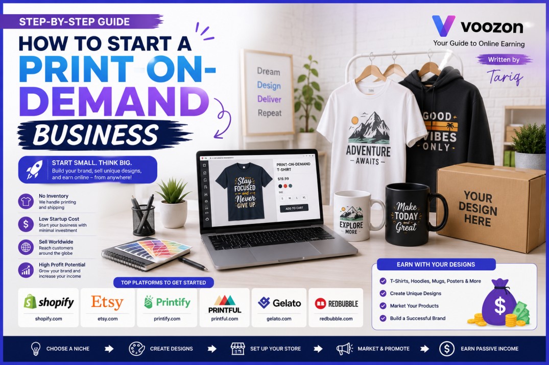 How to Start a Print-on-Demand Business