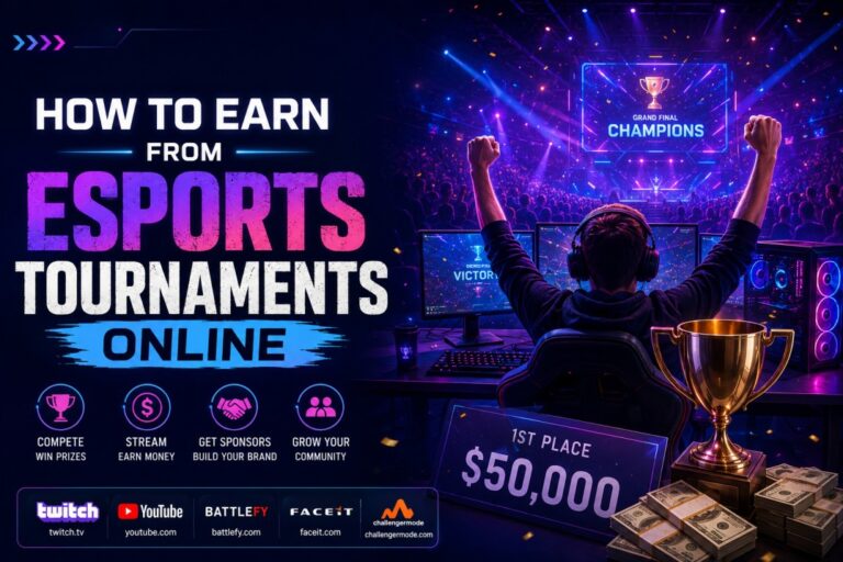 How to Earn from Esports Tournaments Online