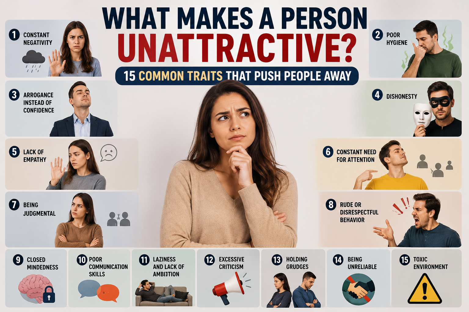 What Makes a Person Unattractive? 15 Common Traits