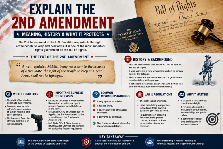 Explain the 2nd Amendment: Meaning and History 