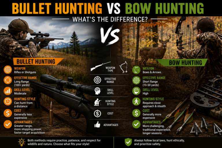 Bullet Hunting vs Bow Hunting: What's the Difference