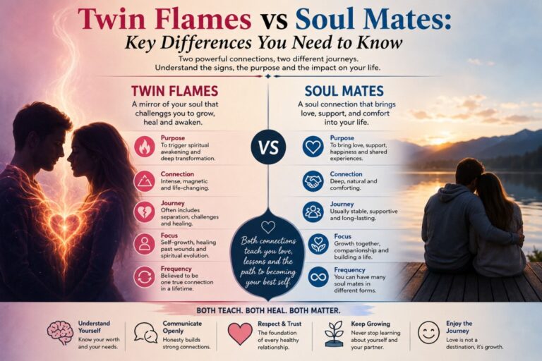 Twin Flames vs Soul Mates: Key Differences