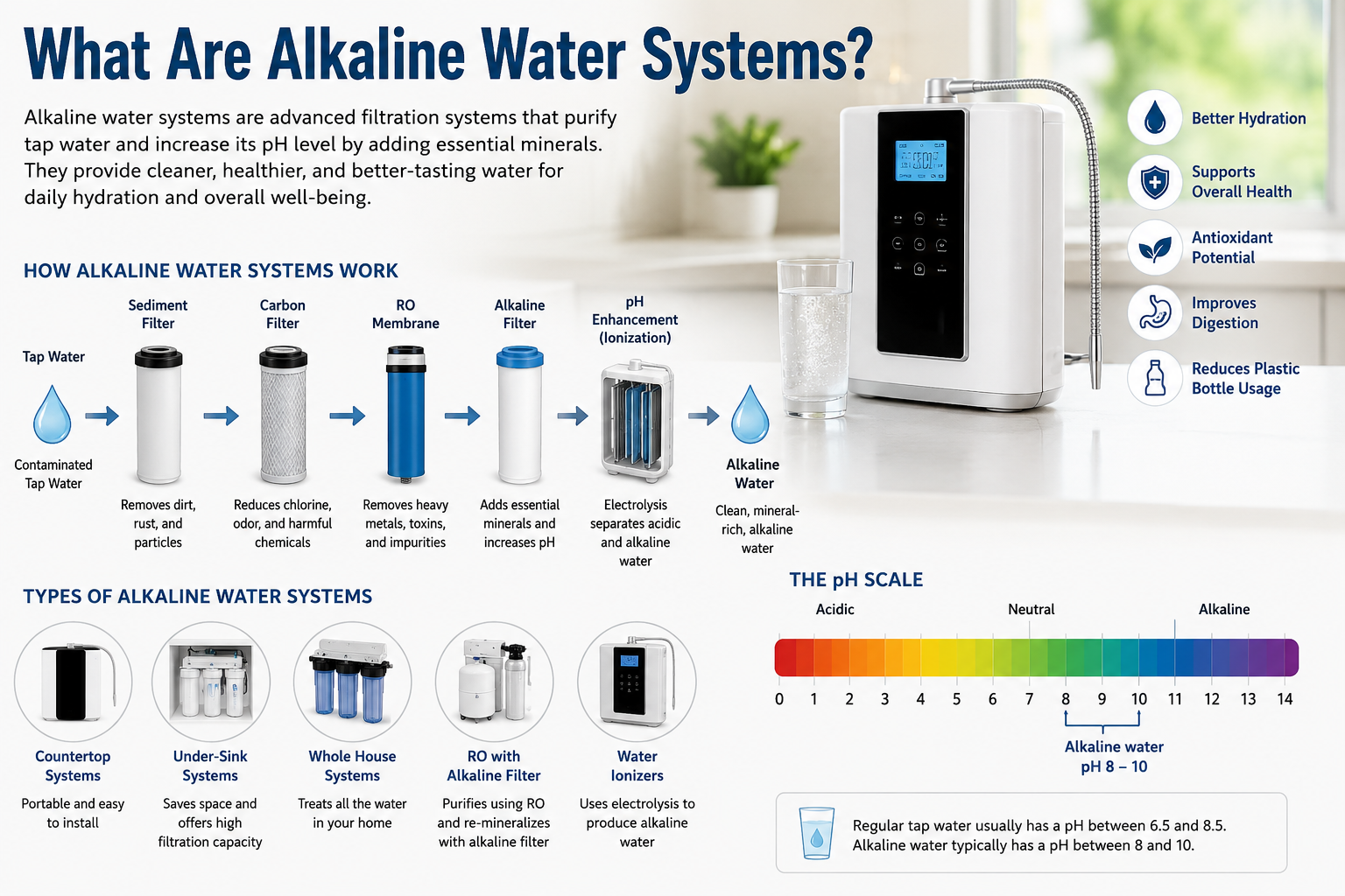 What Are Alkaline Water Systems & How They Work