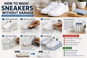 How to Wash Sneakers Without Damage