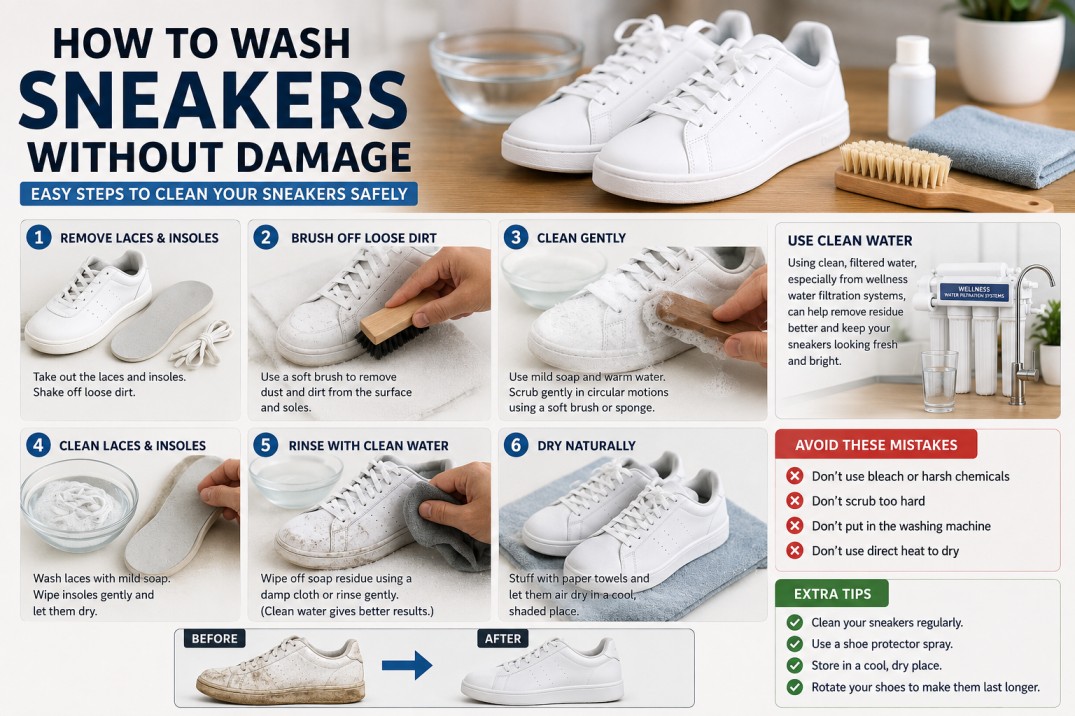 How to Wash Sneakers Without Damage