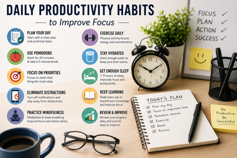 Daily Productivity Habits to Improve Focus