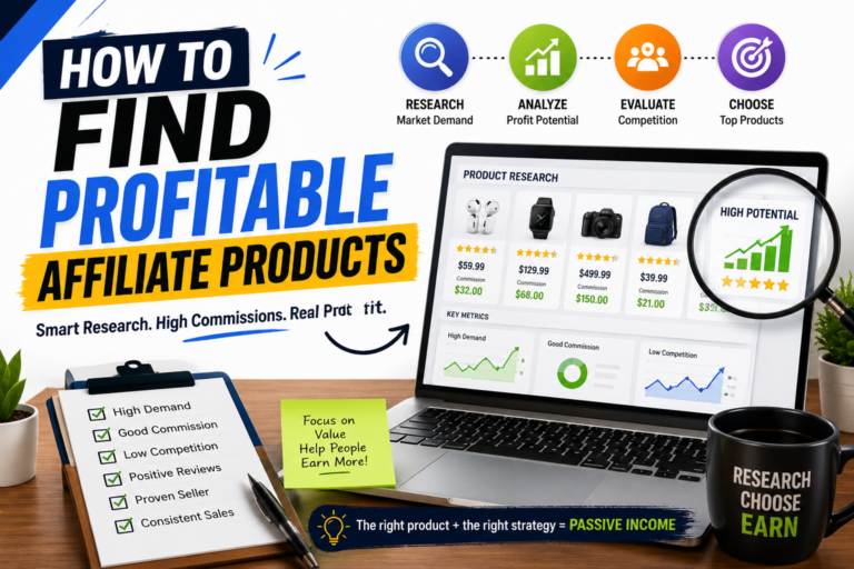 How to Find Profitable Affiliate Products