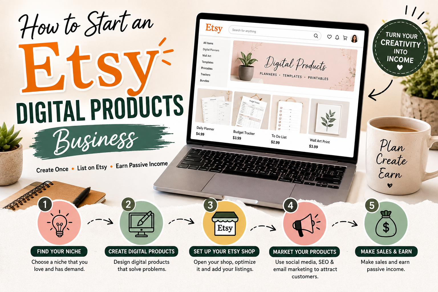 How to Start an Etsy Digital Products Business